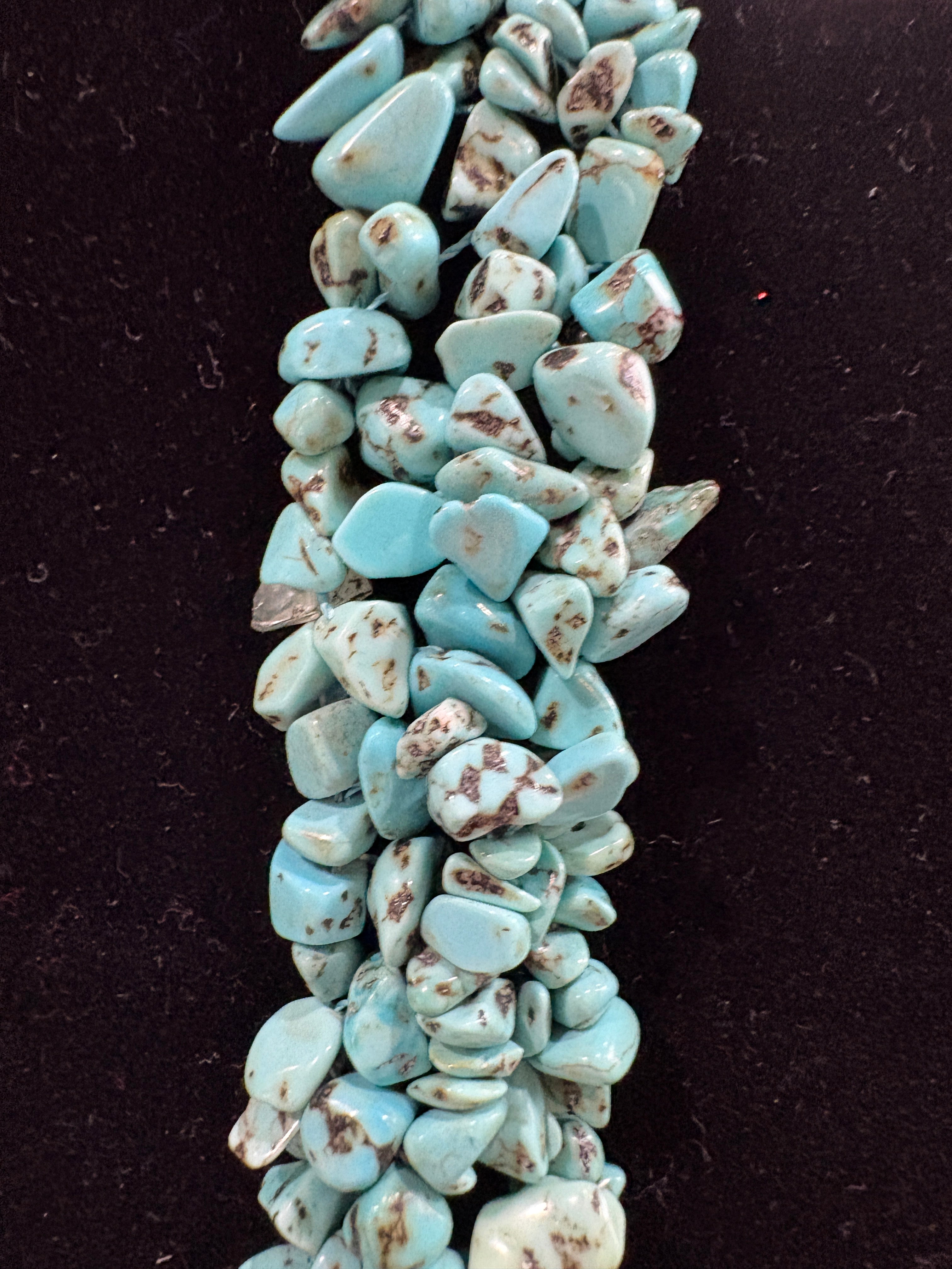 Raw Natural Turquoise Chunky Necklace
