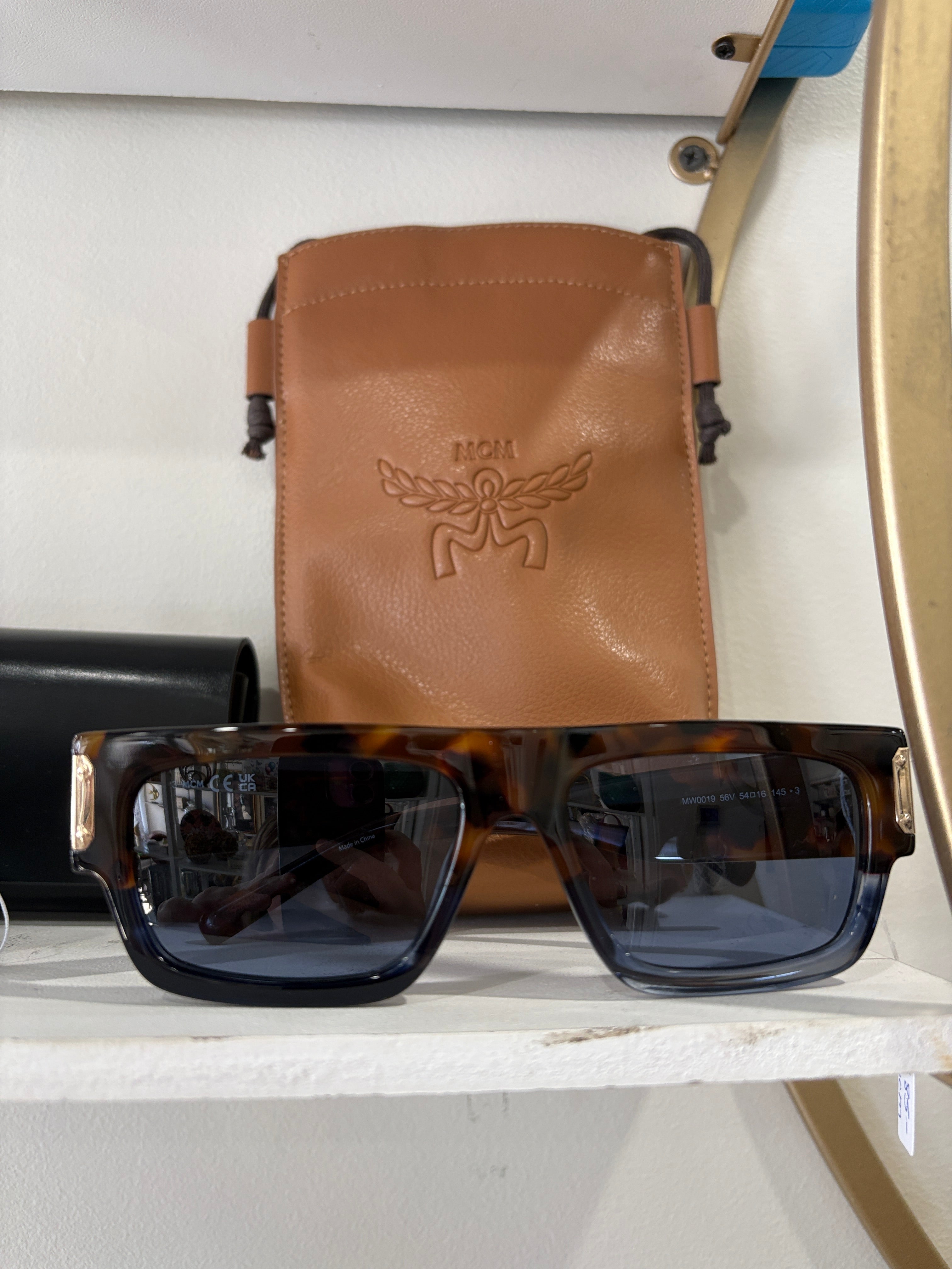 MCM Tortoise Shell Framed Sunglasses