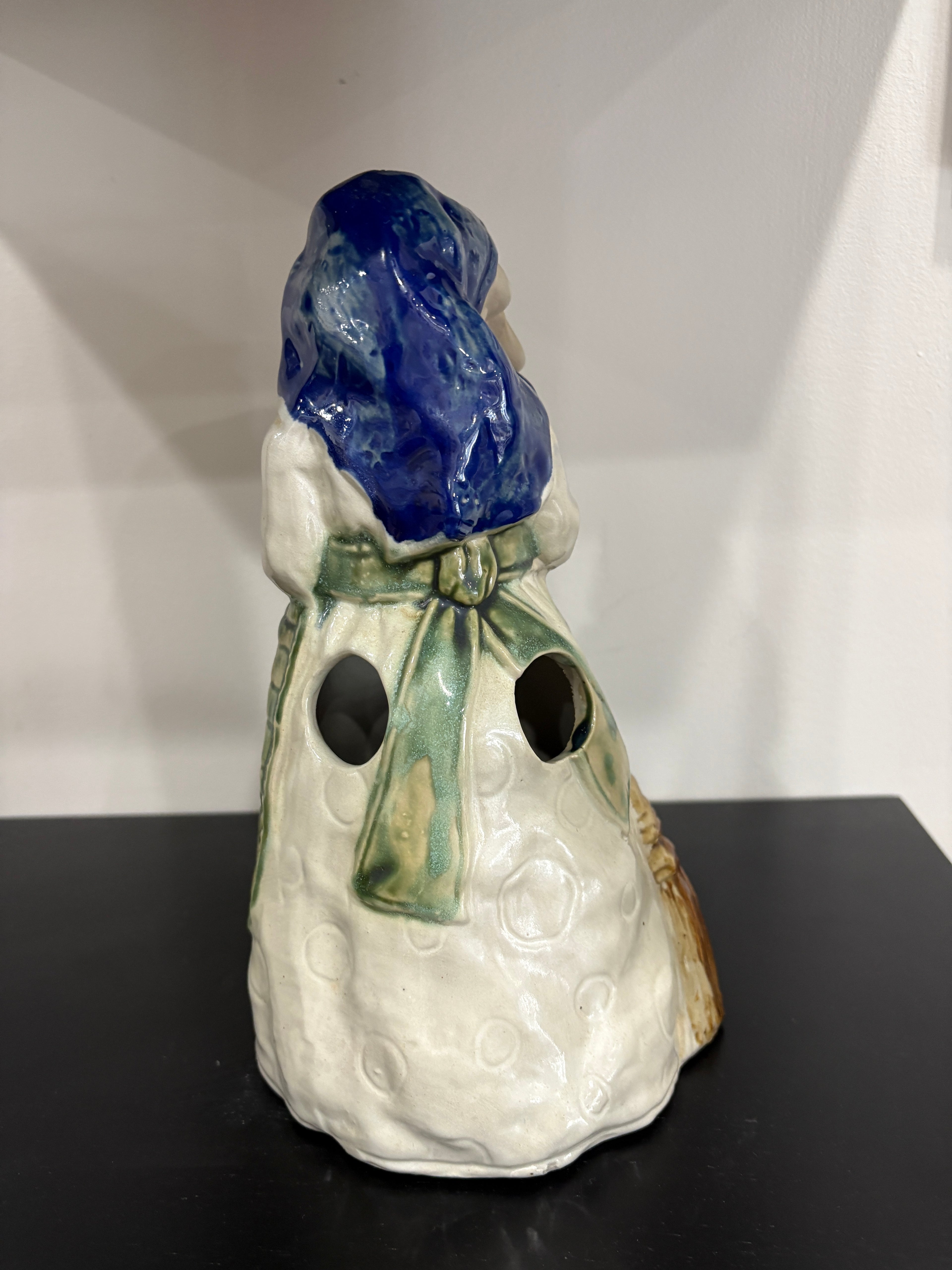 Vintage Ceramic "Kitchen Witch" Back Holders