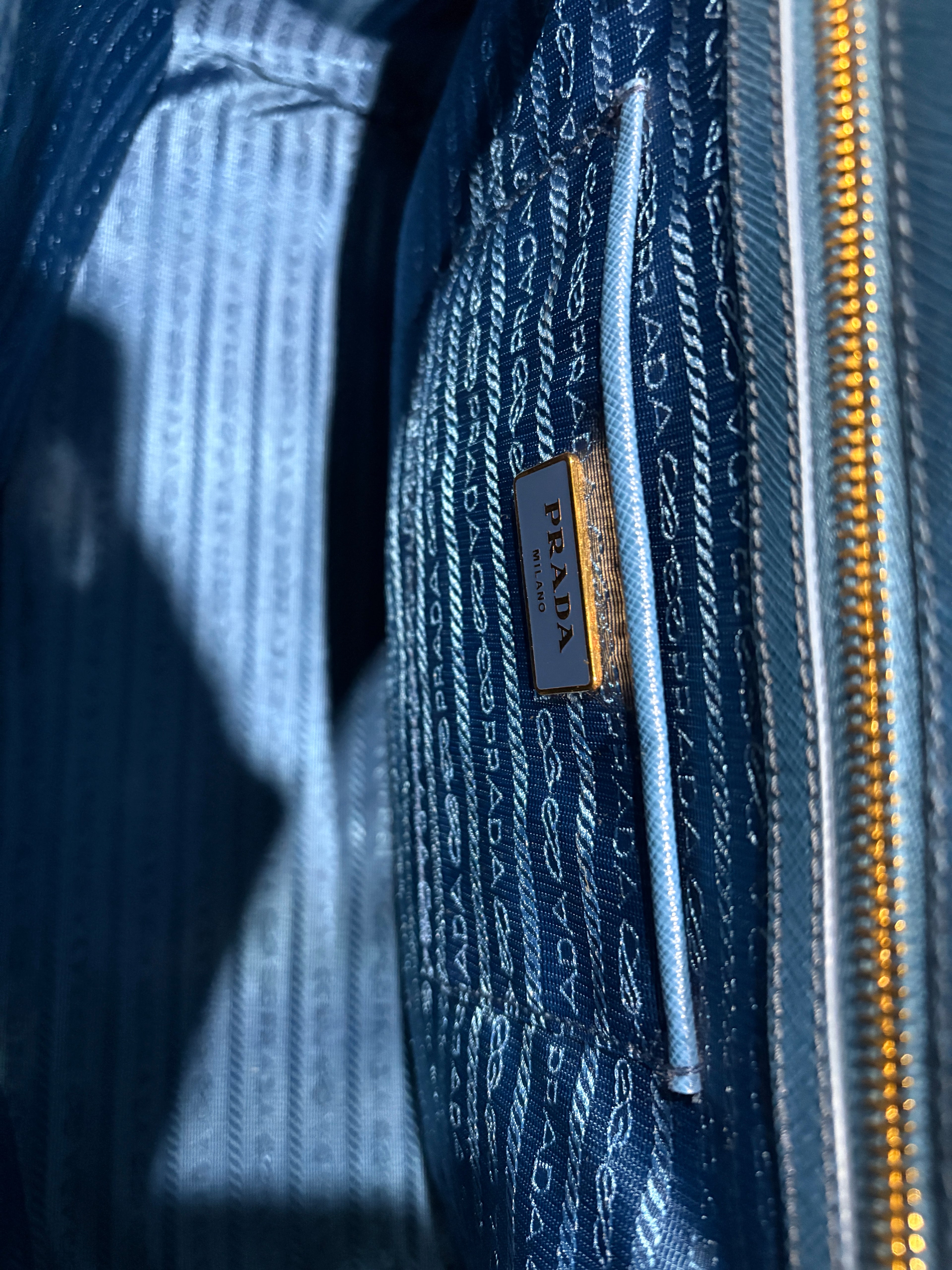 Prada Double Zip Lux Tote Saffiano Leather Large