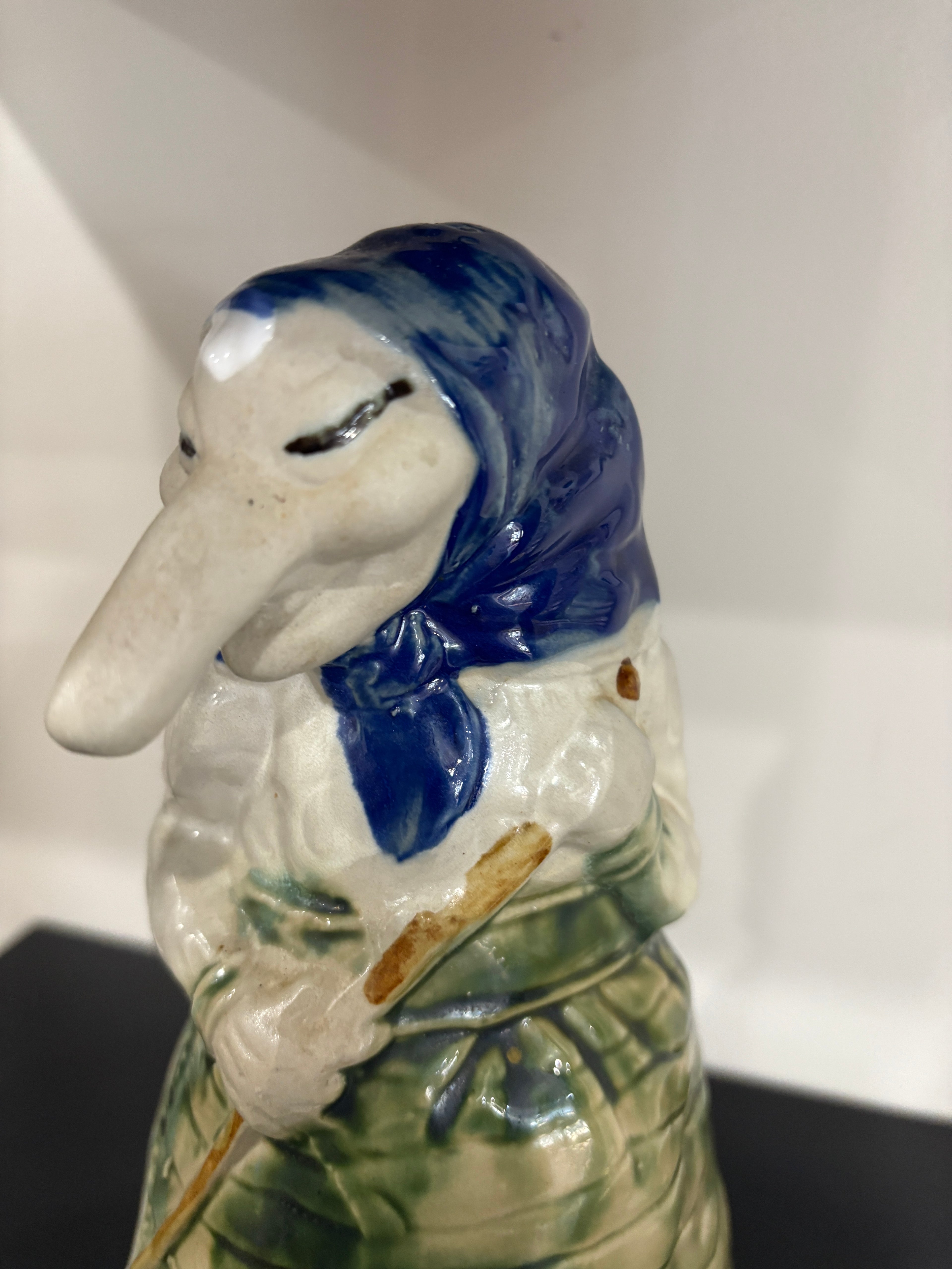 Vintage Ceramic "Kitchen Witch" Back Holders