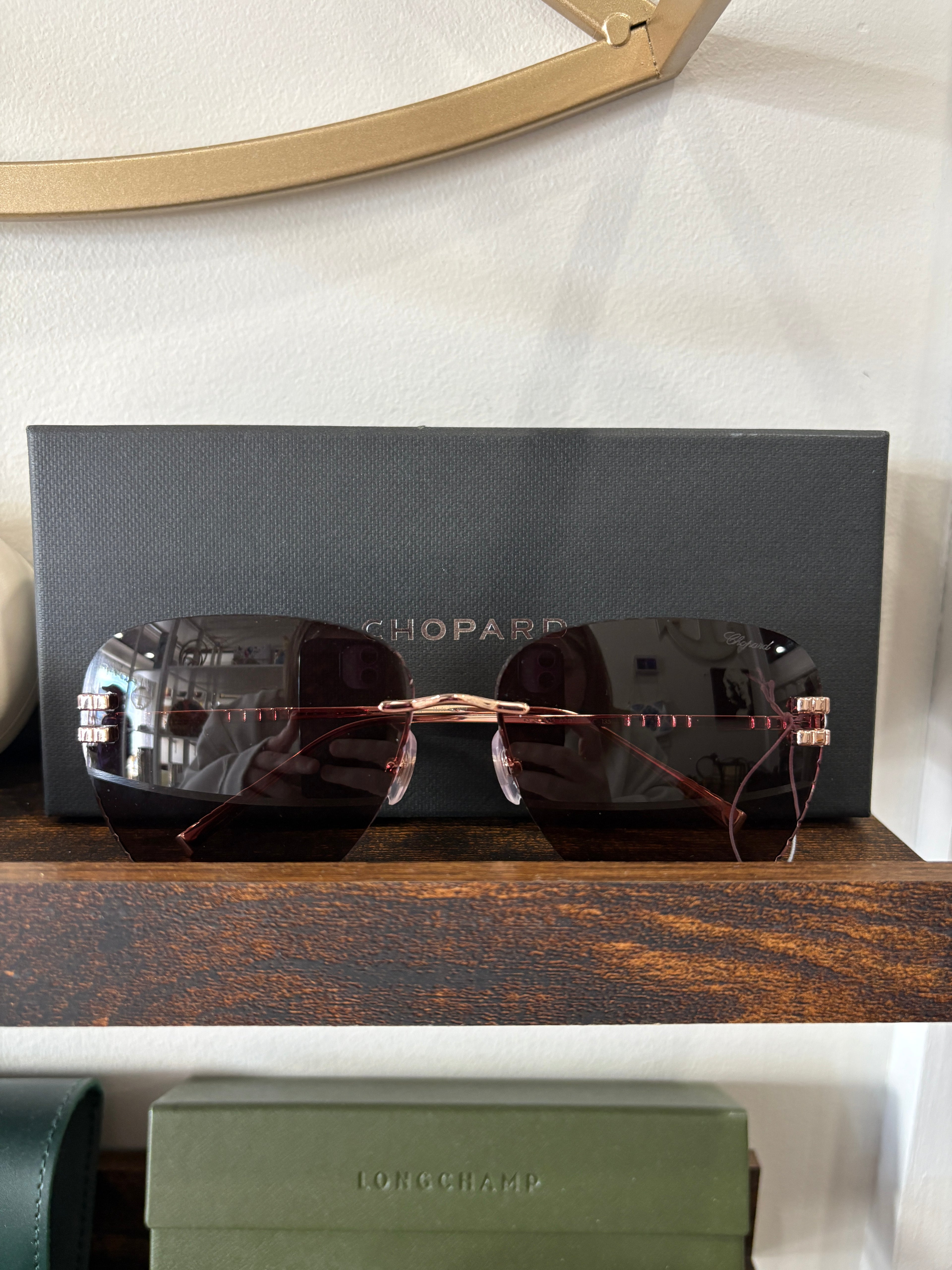 Chopped Rimless Sunglasses