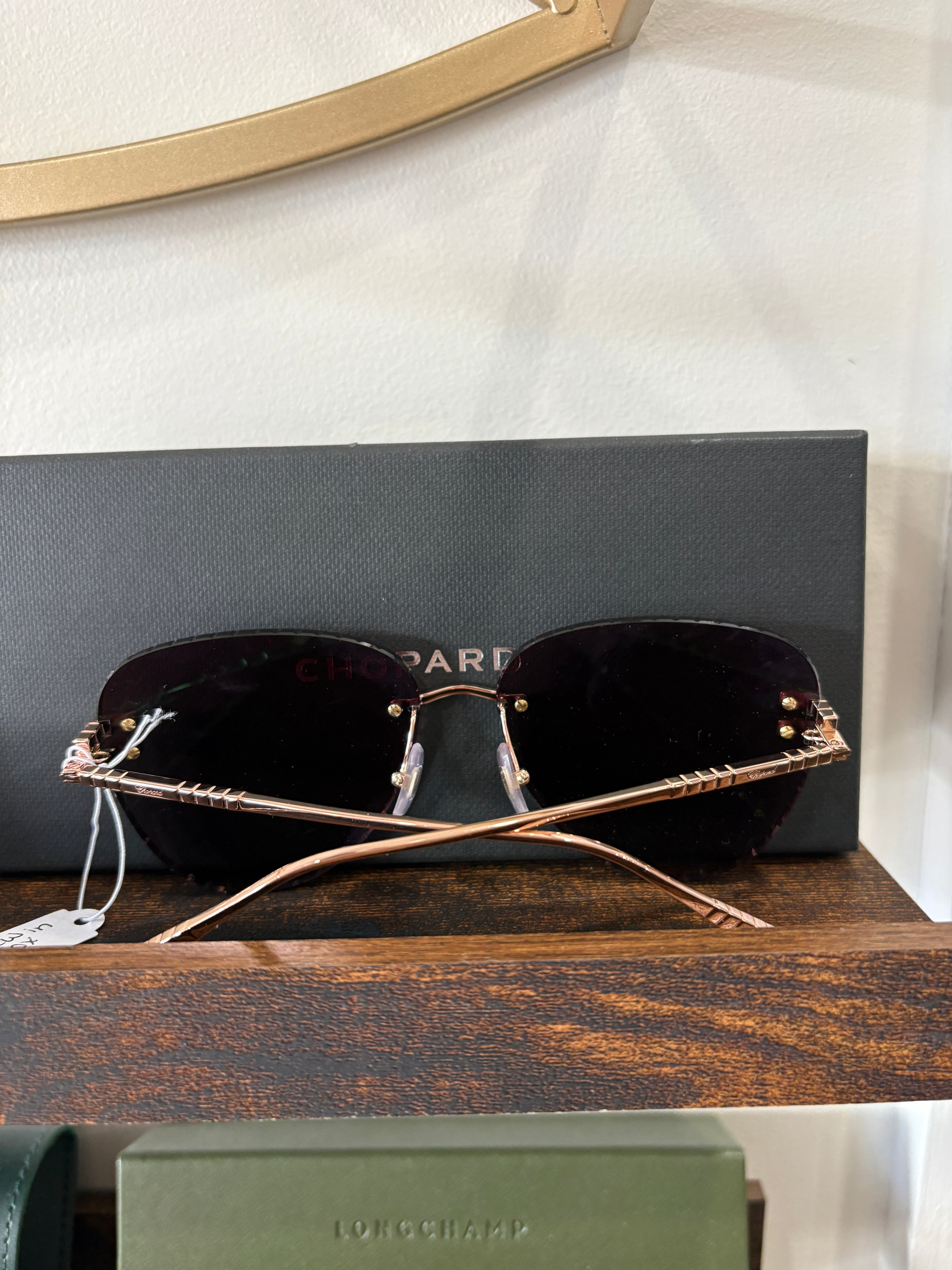 Chopped Rimless Sunglasses