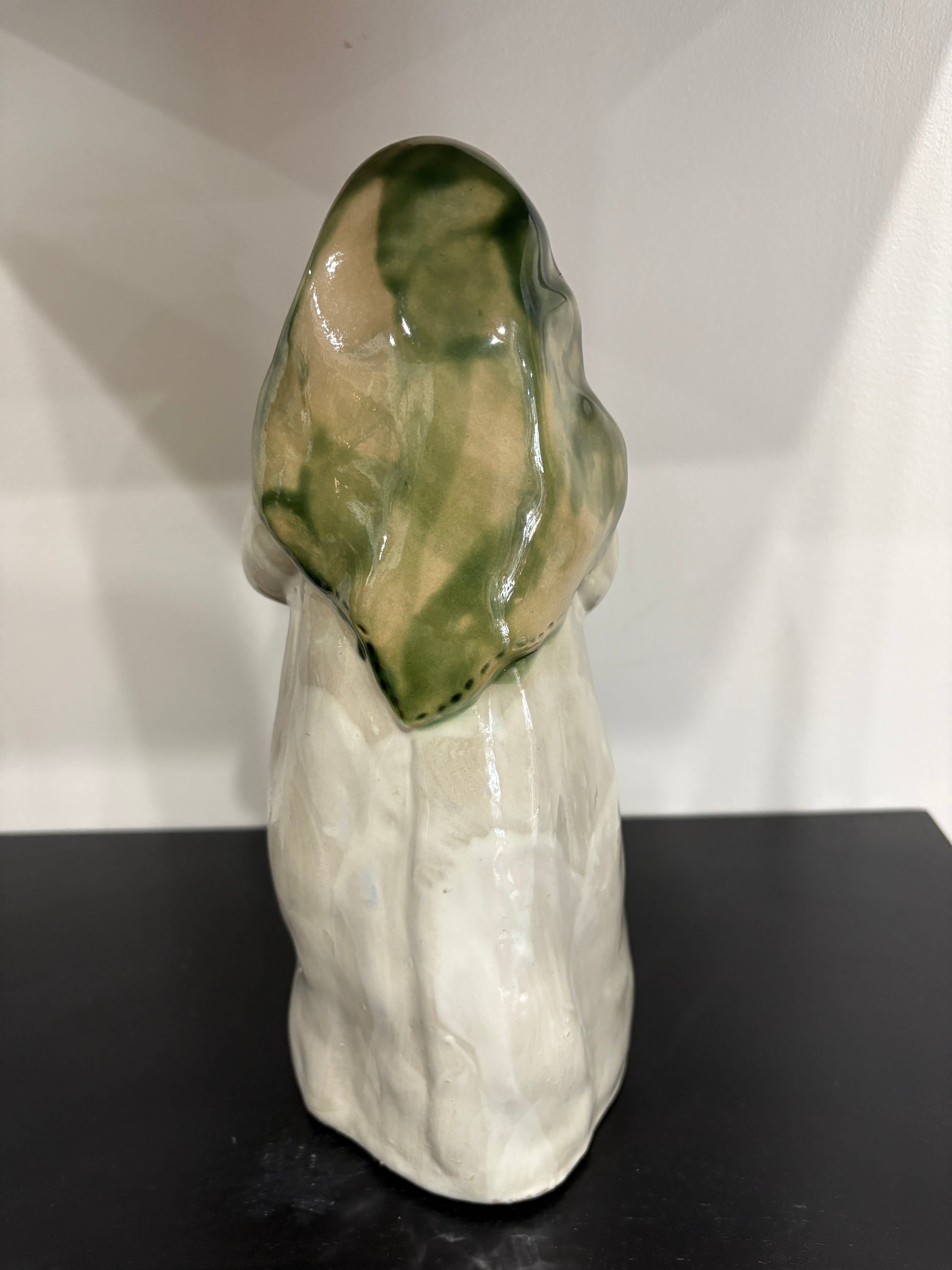 Vintage Ceramic "Kitchen Witch". Front Holder